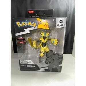 Pokemon Select Trainer Team Series 8 Zeraora Articulated Action Figure Jazwares
